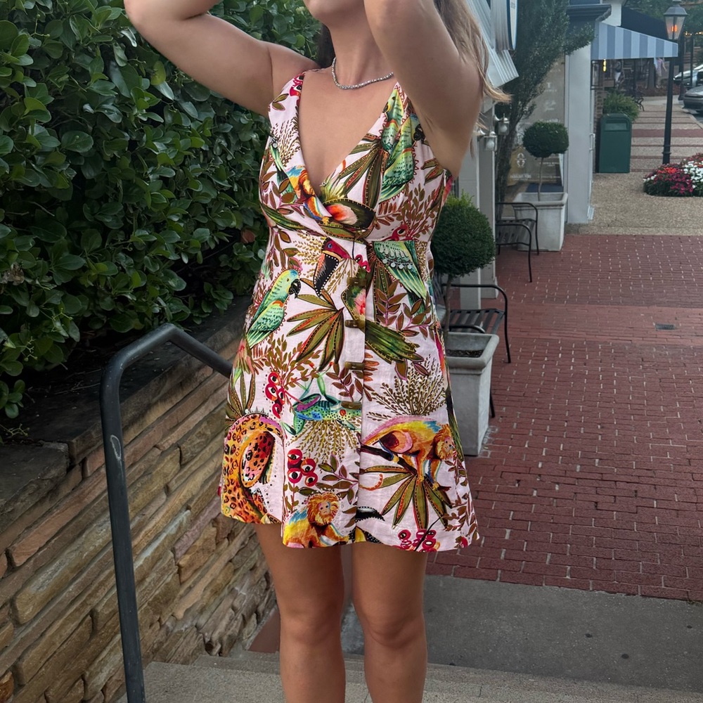 Tropical Print Farm Rio Dress